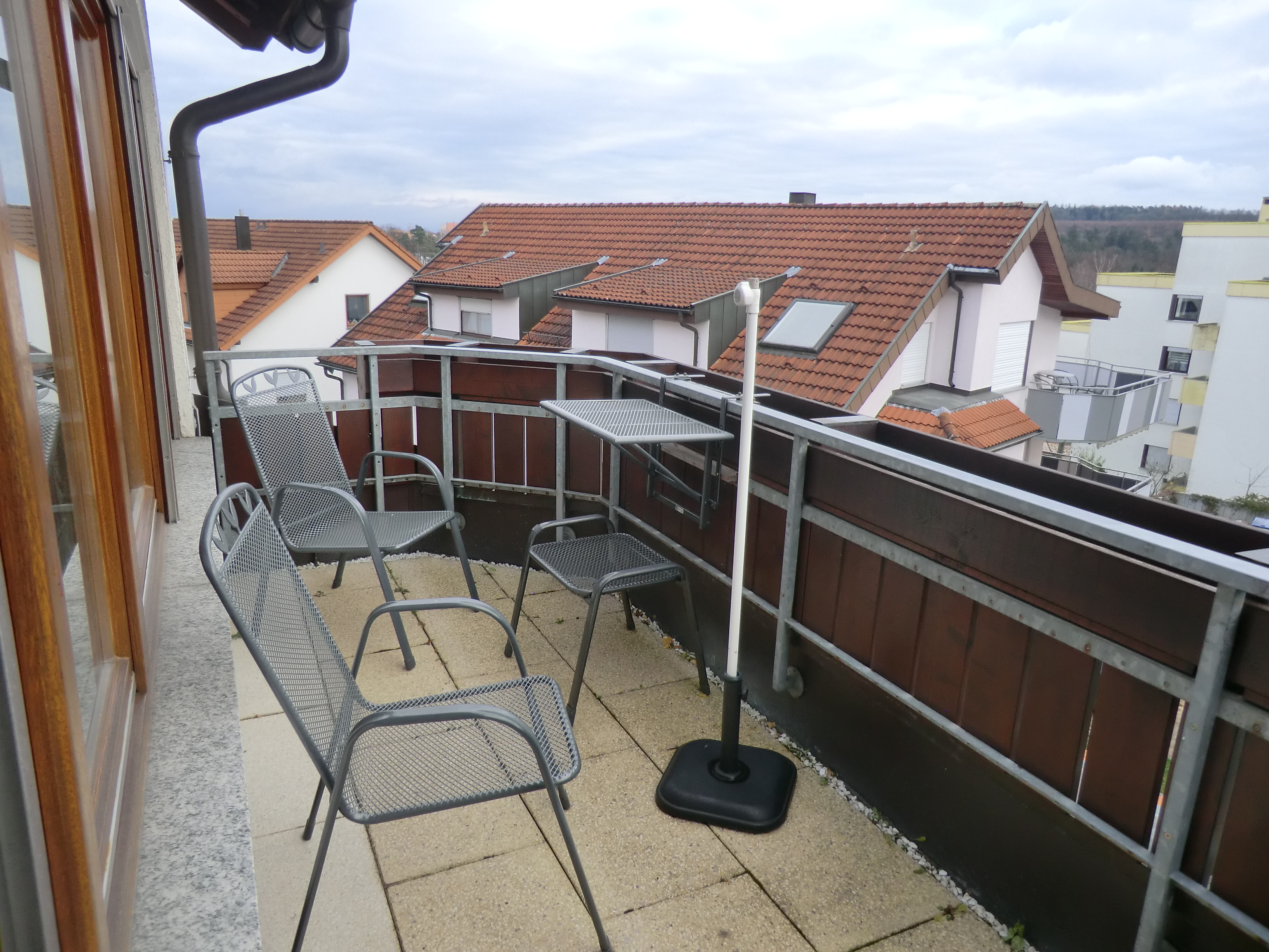 Südbalkon mit Aussicht